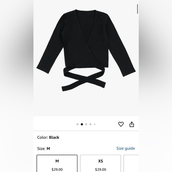 Ballet wrap top - Picture 4 of 5